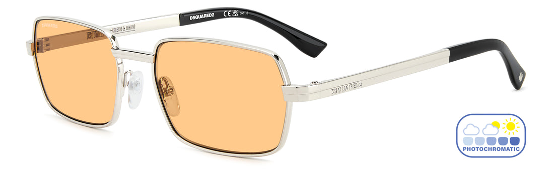 Gafas de sol dsquared2 d2 0192/s 010 n8 plateado oval masculino talla 58mm - Vista principal