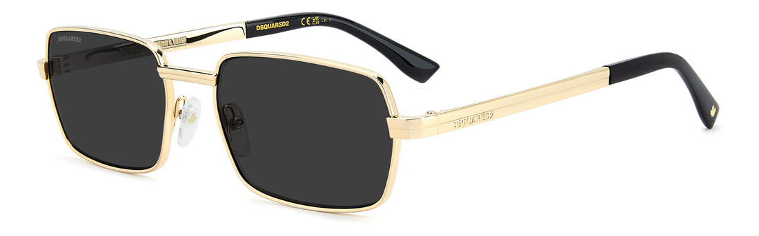Gafas de sol dsquared2 d2 0192/s j5g ir dorado oval masculino talla 58mm - Vista principal
