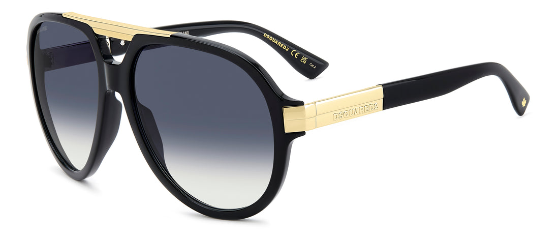 Gafas de sol dsquared2 d2 0196/s 807 08 negro pilot masculino talla 62mm - Vista principal