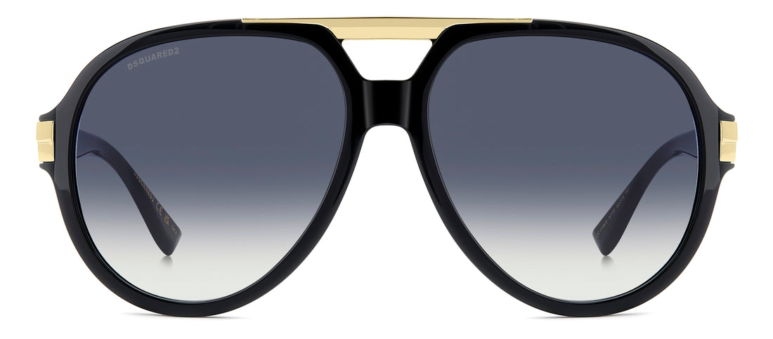 Gafas de sol dsquared2 d2 0196/s 807 08 negro pilot masculino talla 62mm - Vista de detalle