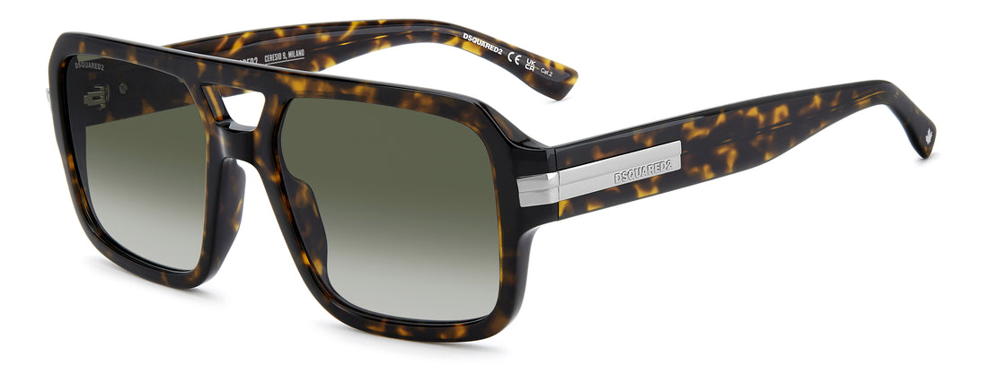 Gafas de sol dsquared2 d2 0197/s 086 9k havana navigator masculino talla 57mm - Vista principal