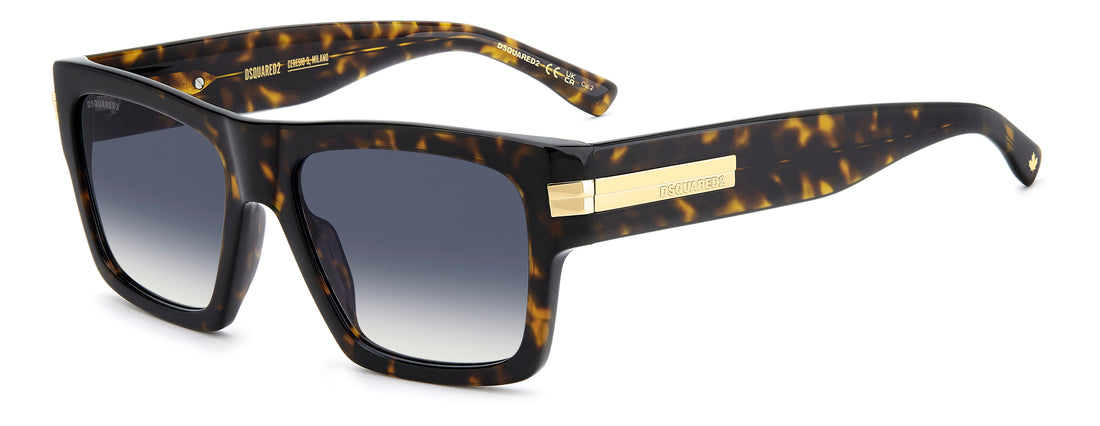 Gafas de sol dsquared2 d2 0198/s 086 08 havana square masculino talla 55mm - Vista principal