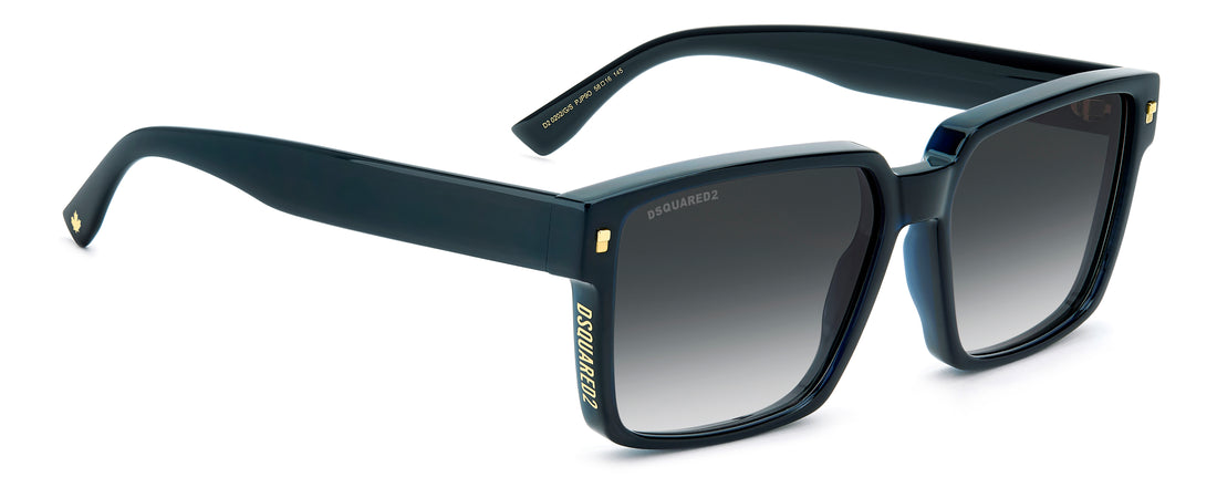 Occhiali da sole dsquared2 d2 0202/g/s pjp 9o azul square masculino taglia 58mm - Vista dettagliata