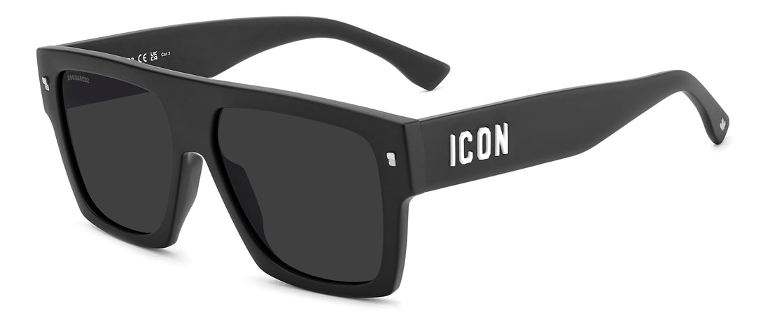 Gafas de sol dsquared2 icon 0030/s 003 ir negro rectangular masculino talla 58mm - Vista principal