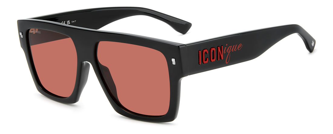 Gafas de sol dsquared2 icon 0030/s oit u1 negro rectangular masculino talla 58mm - Vista principal