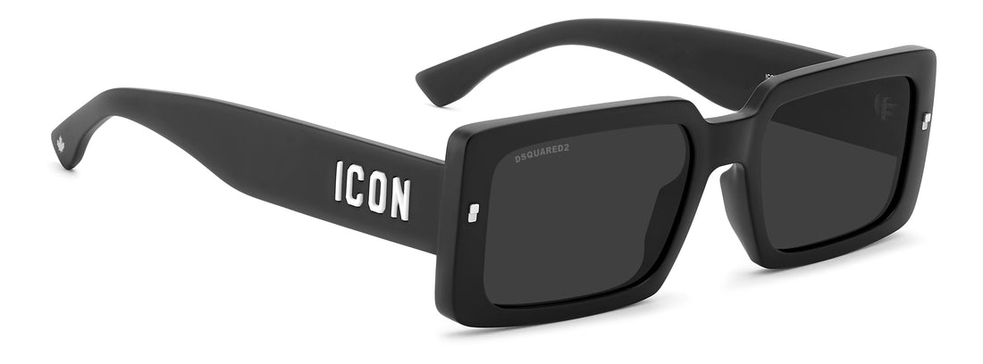Gafas de sol dsquared2 icon 0029/s 003 ir negro rectangular masculino talla 55mm - Vista de detalle