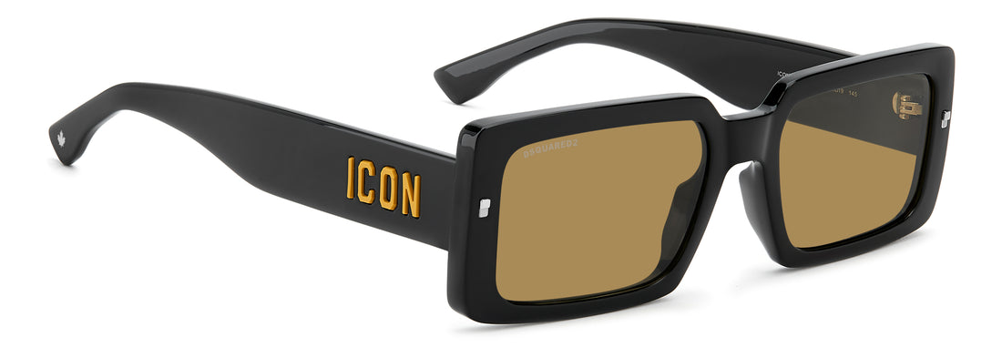 Gafas de sol dsquared2 icon 0029/s 71c 70 negro rectangular masculino talla 55mm - Vista de detalle