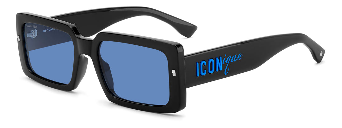 Gafas de sol dsquared2 icon 0029/s oy4 ku negro rectangular masculino talla 55mm - Vista principal