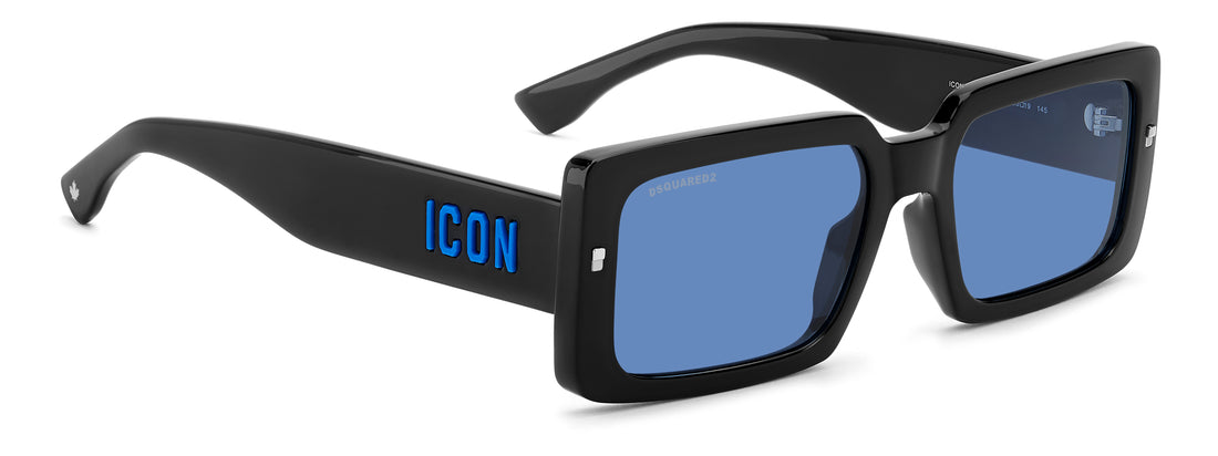 Gafas de sol dsquared2 icon 0029/s oy4 ku negro rectangular masculino talla 55mm - Vista de detalle