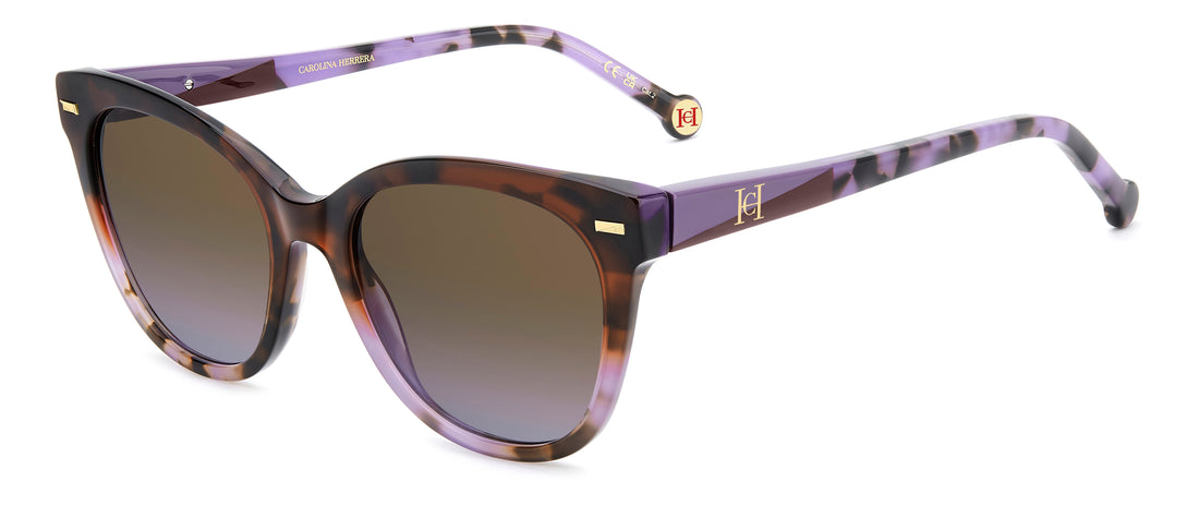 Zonnebrillen carolina herrera her 0360/s 52a qr burdeos square femenino maat 53mm - Hoofdaanzicht