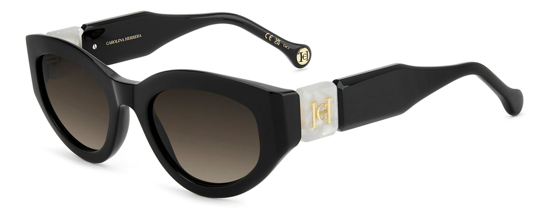 Gafas de sol carolina herrera her 0370/s 807 ha negro oval femenino talla 52mm - Vista principal
