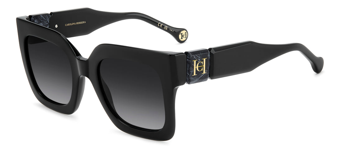 Gafas de sol carolina herrera her 0369/s 807 9o negro square femenino talla 52mm - Vista principal