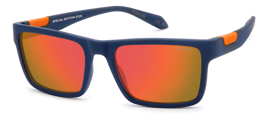 Sonnenbrillen polaroid pld 2172/atp/s fll oz azul rectangular masculino größe 55mm - Hauptansicht