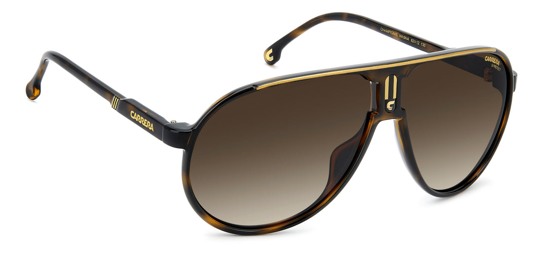 Gafas de sol carrera champion/s wr9 ha marron pilot unisex talla 62mm - Vista de detalle