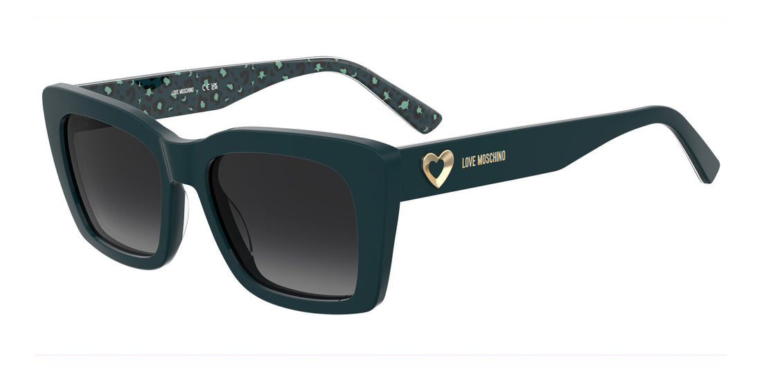 Lunettes de soleil moschino love mol106/s zi9 9o verde rectangular femenino taille 52mm - Vue principale