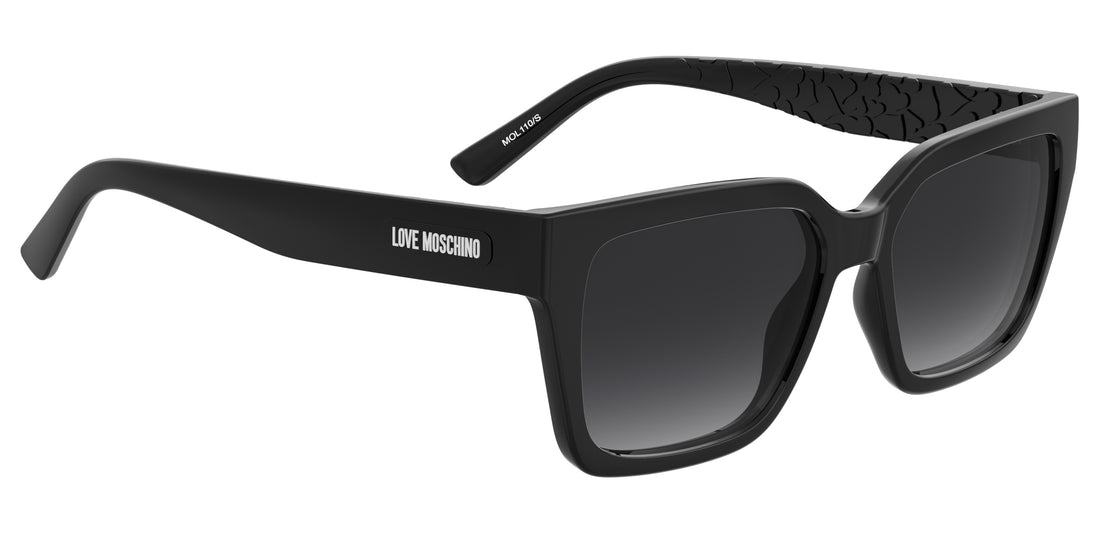 Sonnenbrillen moschino love mol110/s 807 9o negro rectangular femenino größe 55mm - Detailansicht