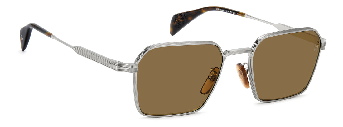Lunettes de soleil david beckham db 1245/s 8jd 2m plateado rectangular masculino taille 53mm - Vue détaillée