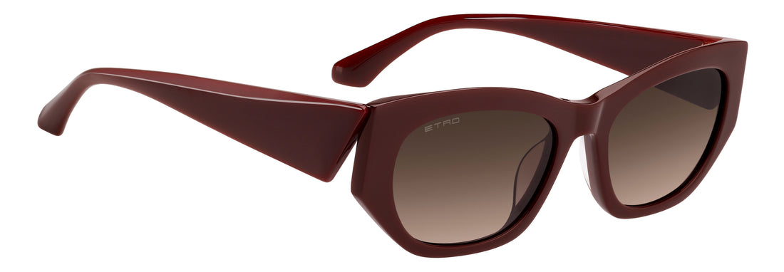 Lunettes de soleil etro 0144/g/s lhf ha burdeos rectangular femenino taille 54mm - Vue détaillée