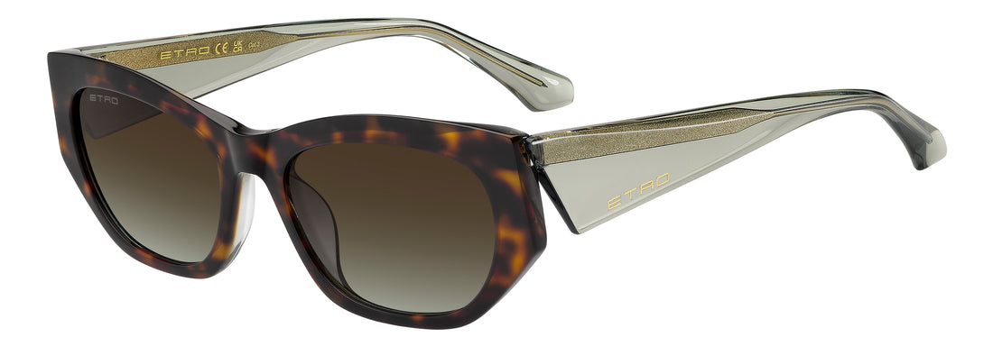 Lunettes de soleil etro 0144/g/s phw ha havana rectangular femenino taille 54mm - Vue principale