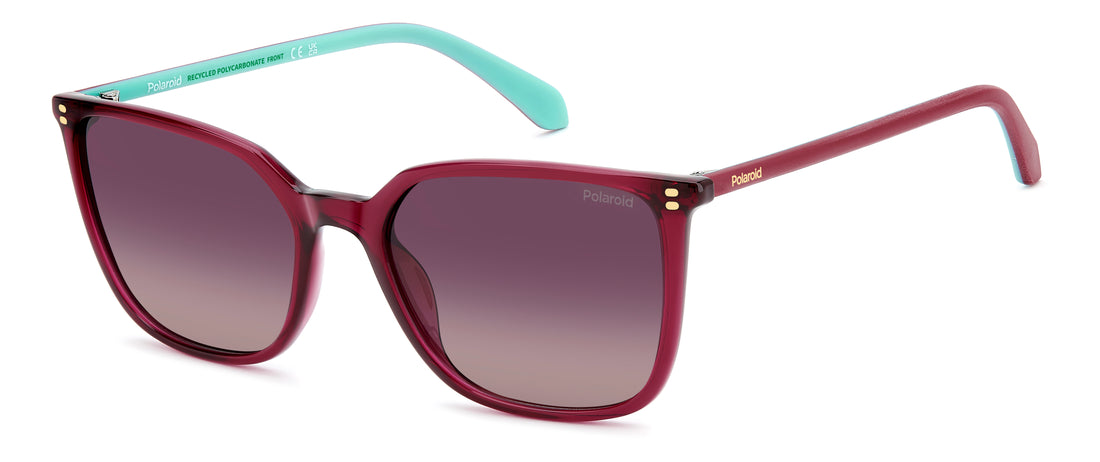 Lunettes de soleil polaroid pld 4209/s/x 8cq jr rojo square femenino taille 56mm - Vue principale