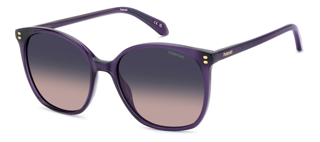 Lunettes de soleil polaroid pld 4215/s/x b3v z7 violeta square femenino taille 55mm - Vue principale