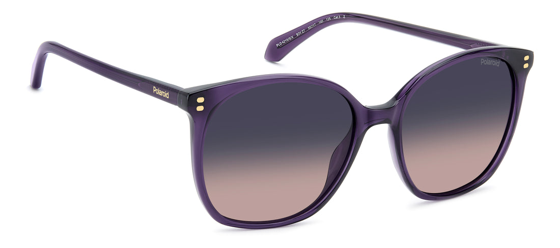 Lunettes de soleil polaroid pld 4215/s/x b3v z7 violeta square femenino taille 55mm - Vue détaillée