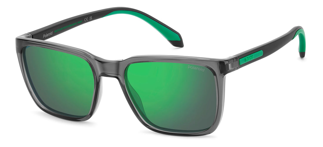 Lunettes de soleil polaroid pld 2175/s/x kb7 5z gris square masculino taille 54mm - Vue principale