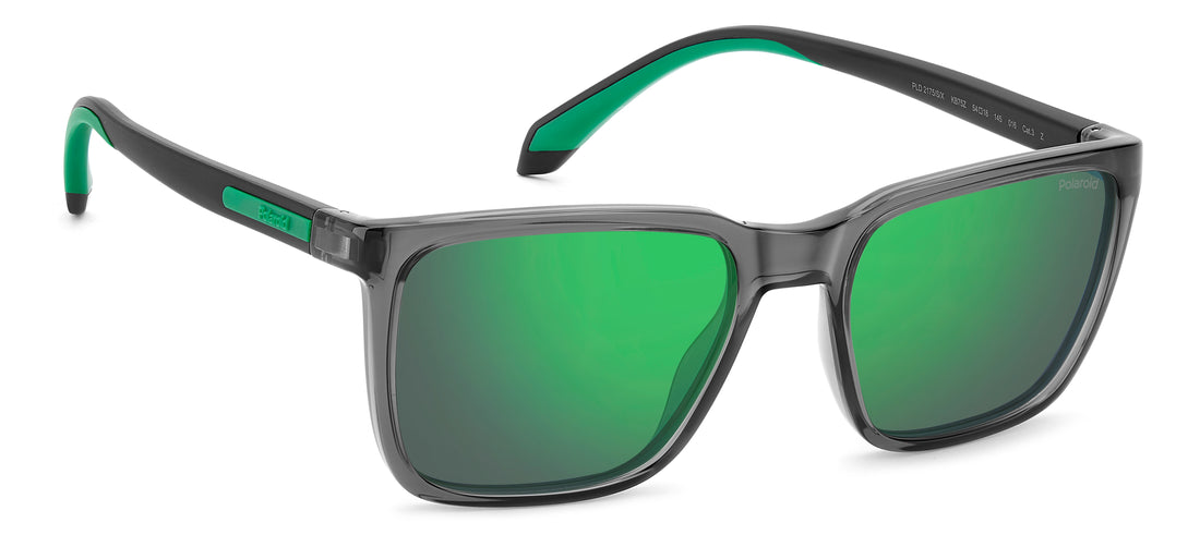 Lunettes de soleil polaroid pld 2175/s/x kb7 5z gris square masculino taille 54mm - Vue détaillée