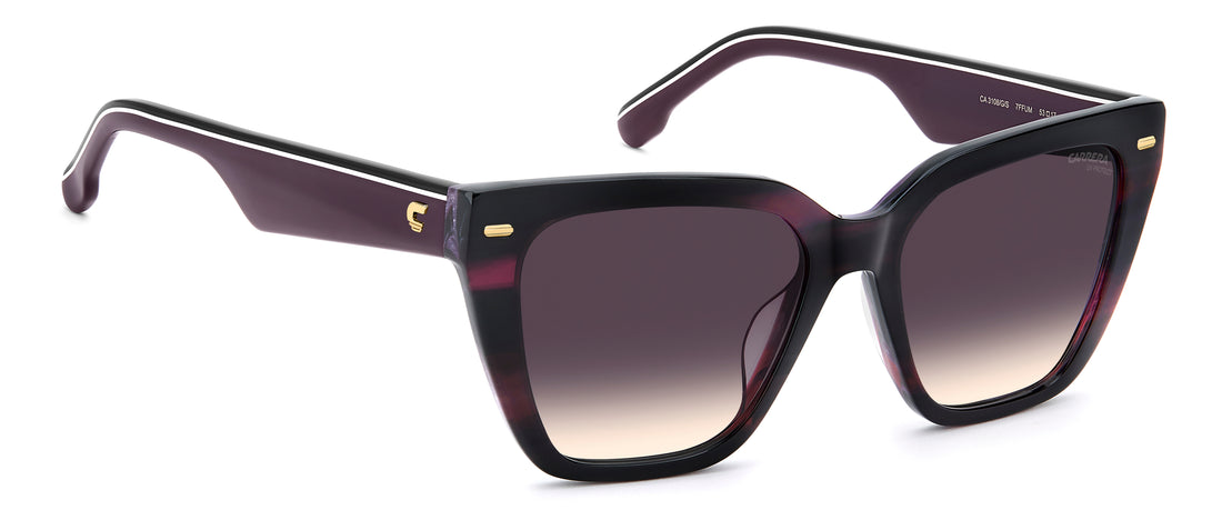 Lunettes de soleil carrera ca 3108/g/s 7ff um violeta rectangular femenino taille 53mm - Vue détaillée