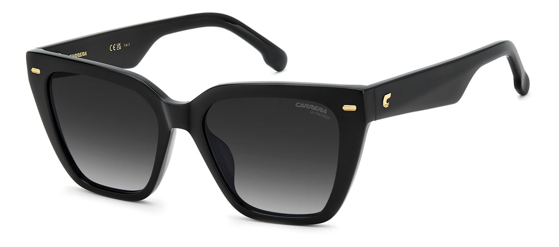 Lunettes de soleil carrera ca 3108/g/s 807 9o negro rectangular femenino taille 53mm - Vue principale