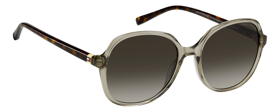 Lunettes de soleil tommy hilfiger th 2394/s 10a bc beige square femenino taille 55mm - Vue détaillée