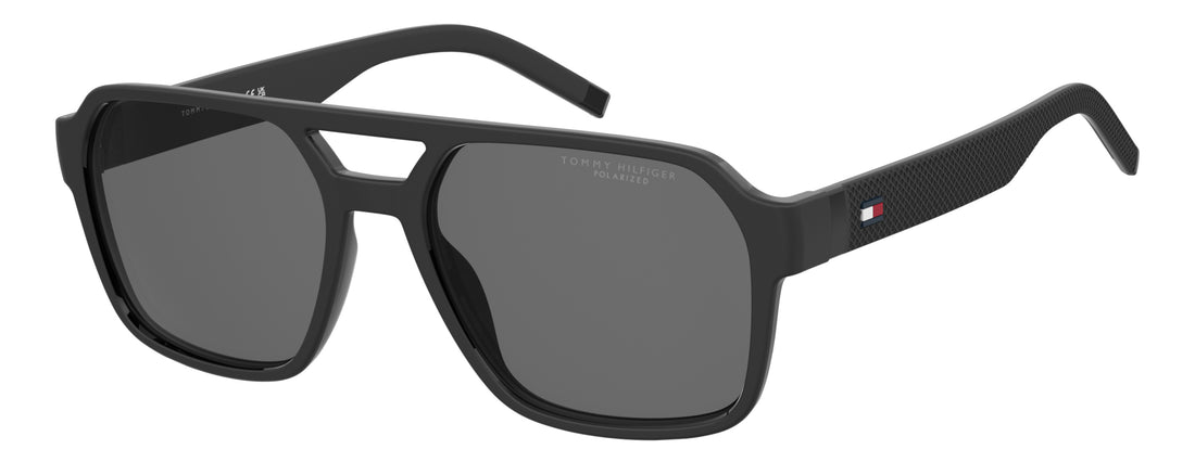 Lunettes de soleil tommy hilfiger th 2376/s 807 m9 negro rectangular masculino taille 57mm - Vue principale