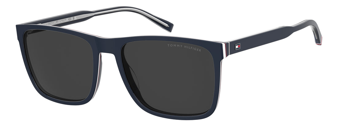 Lunettes de soleil tommy hilfiger th 2390/s pjp ir azul rectangular masculino taille 58mm - Vue principale