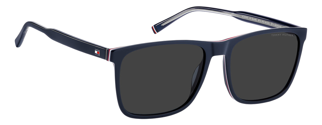 Lunettes de soleil tommy hilfiger th 2390/s pjp ir azul rectangular masculino taille 58mm - Vue détaillée