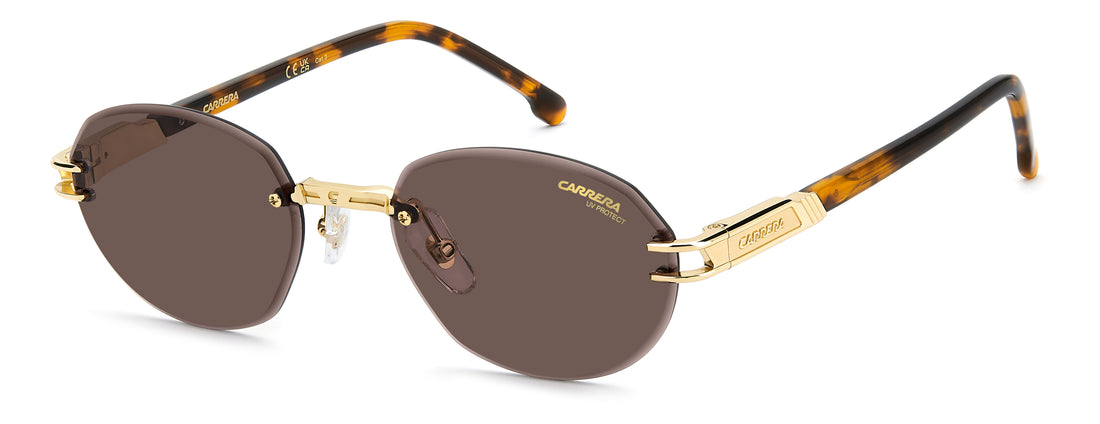 Lunettes de soleil carrera 1088/s 06j 70 dorado oval femenino taille 53mm - Vue principale