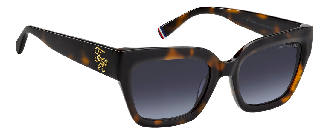 Sonnenbrillen tommy hilfiger th 2402/s 05l 08 havana rectangular femenino größe 53mm - Detailansicht