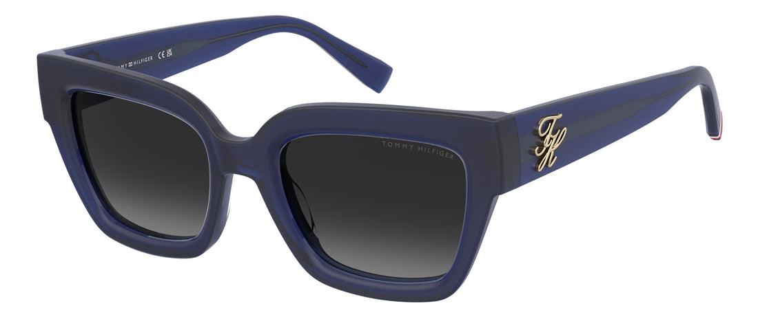 Sonnenbrillen tommy hilfiger th 2402/s pjp 9o azul rectangular femenino größe 53mm - Hauptansicht