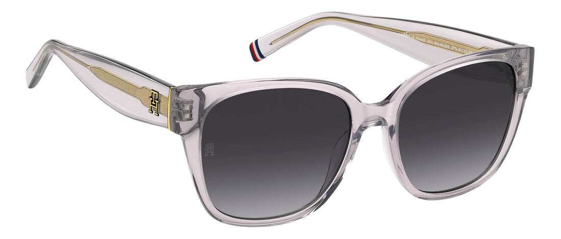 Sonnenbrillen tommy hilfiger th 2398/s 35j dg rosa square femenino größe 55mm - Detailansicht
