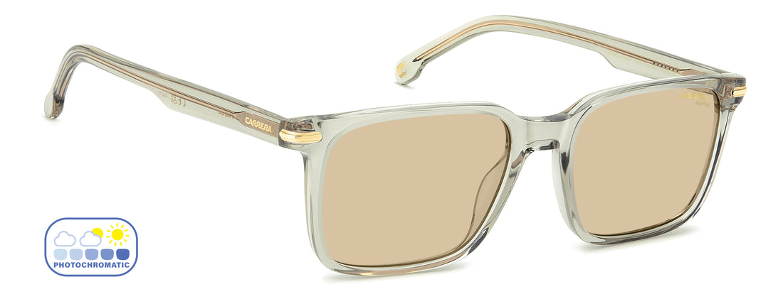 Lunettes de soleil carrera 391/s 1ed ii verde rectangular masculino taille 53mm - Vue détaillée