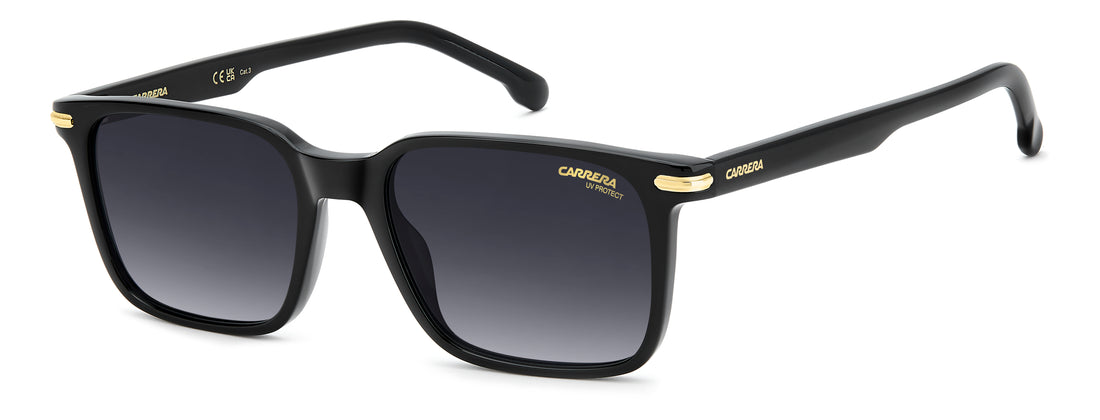 Lunettes de soleil carrera 391/s 807 9o negro rectangular masculino taille 53mm - Vue principale