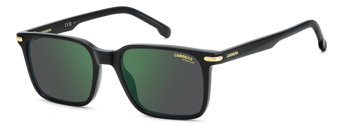 Lunettes de soleil carrera 391/s 807 q3 negro rectangular masculino taille 53mm - Vue principale