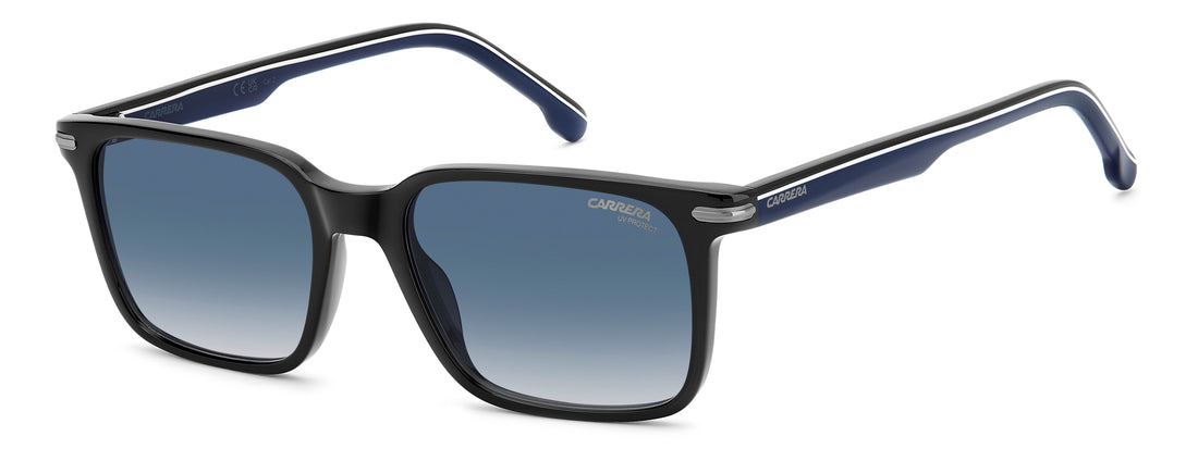 Lunettes de soleil carrera 391/s d51 08 negro rectangular masculino taille 53mm - Vue principale