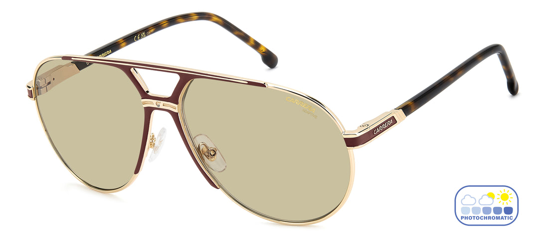 Lunettes de soleil carrera 1089/s noa 8j dorado pilot masculino taille 64mm - Vue principale