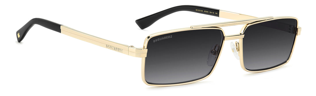 Lunettes de soleil dsquared2 d2 0213/s j5g 9o dorado rectangular masculino taille 59mm - Vue détaillée