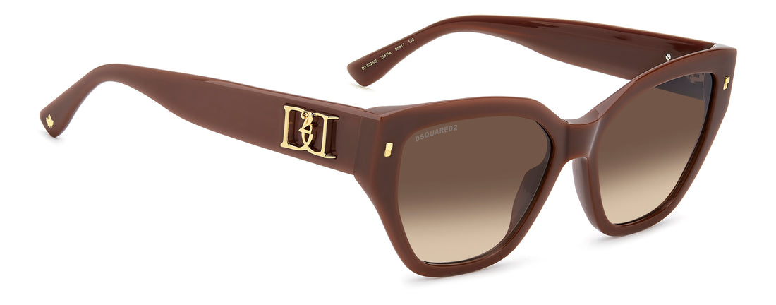 Lunettes de soleil dsquared2 d2 0226/s 2lf ha rojo rectangular femenino taille 55mm - Vue détaillée