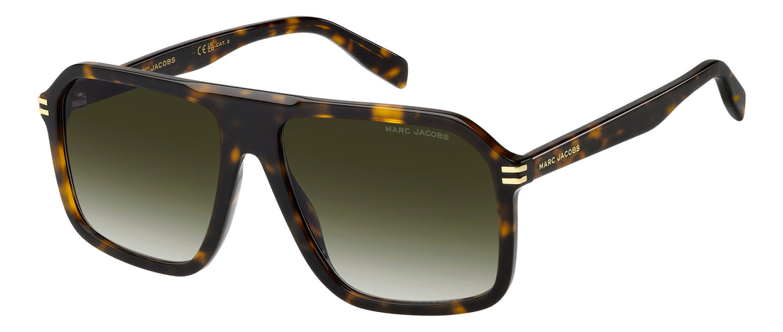Solglasögon marc jacobs marc 950/s 086 9k havana rectangular masculino storlek 58mm - Huvudvy
