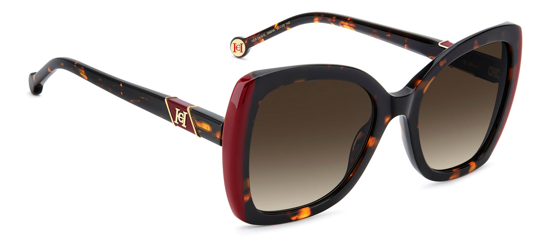 Lunettes de soleil carolina herrera her 0429/s 086 ha havana square femenino taille 55mm - Vue détaillée