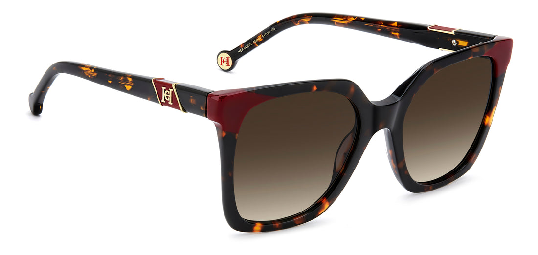 Lunettes de soleil carolina herrera her 0430/s 086 ha havana square femenino taille 54mm - Vue détaillée