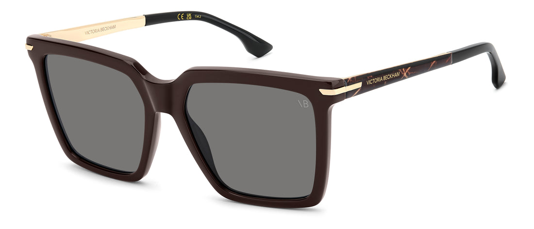 Sonnenbrillen victoria beckham vb 1022/s 09q ir marron rectangular femenino größe 56mm - Hauptansicht