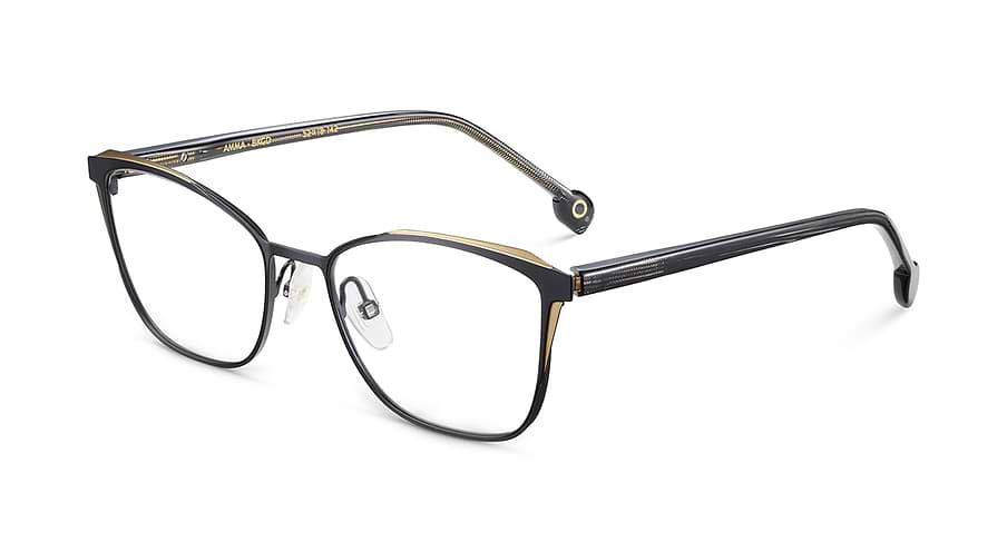Prescription glasses etnia barcelona amma bkgd negro femenino size 52mm - Main view